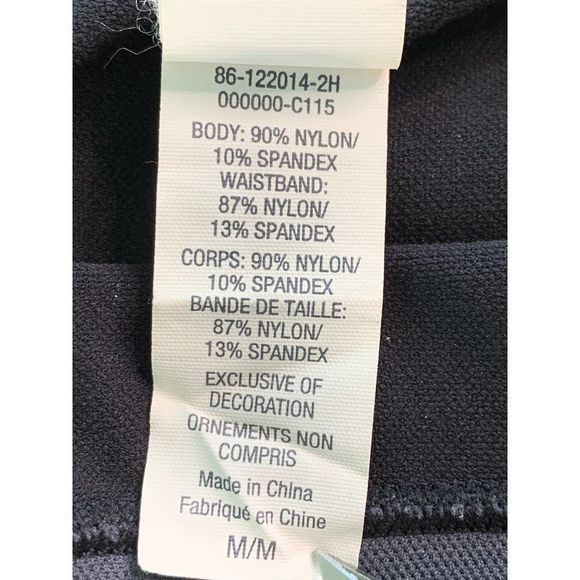 Womens Champion Legging Size Medium Duo Dry Base Layer Capri Pants 1532 black - Picture 8 of 8